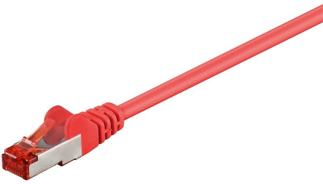GOOBAY - Kytkentäkaapeli - CAT 6, S/FTP, 0.5m, pun