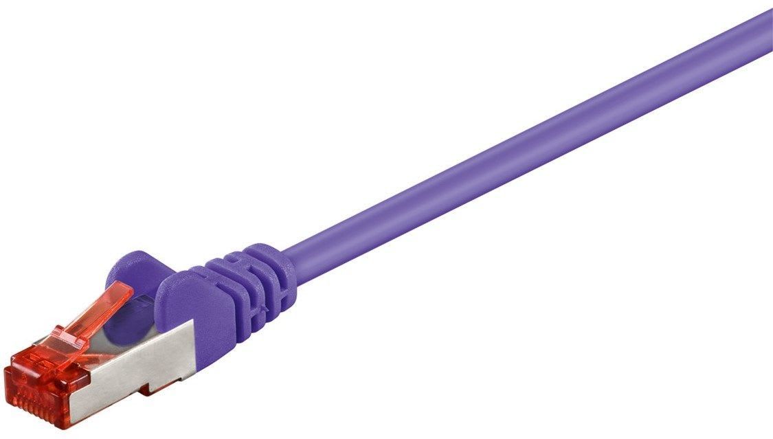 GOOBAY - Kytkentäkaapeli - CAT 6, S/FTP, 0.5m, vio