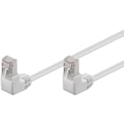 GOOBAY - Kytkentäkaapeli - CAT 5E, F/UTP, kulma, 0.25m, val