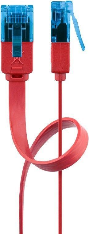 GOOBAY - Kytkentäkaapeli - CAT 6A, U/UTP, litt, 1m, pun