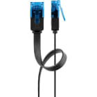 GOOBAY - Kytkentäkaapeli - CAT 6A, U/UTP, litt, 1m, mus