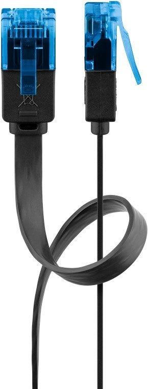 GOOBAY - Kytkentäkaapeli - CAT 6A, U/UTP, litt, 5m, mus