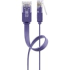 GOOBAY - Kytkentäkaapeli - CAT 6, U/UTP, litt, 2m, vio