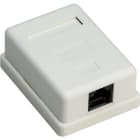 GOOBAY - AV-rasia - 1-os RJ45-rasia, CAT 6, UTP