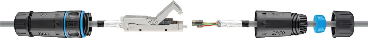 GOOBAY - Liitin-CAT6a - RJ45-jatko IP68 CAT6A suojattu