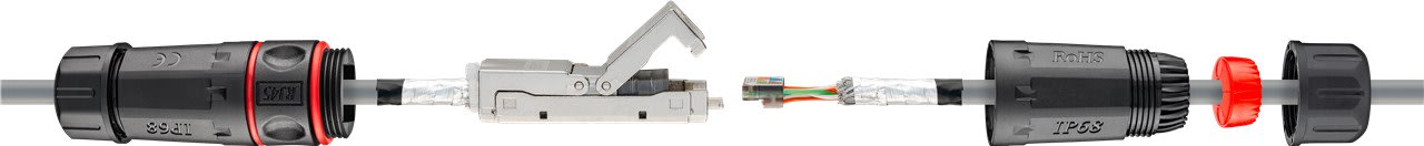 GOOBAY - Liitin-CAT6 - RJ45-jatko IP68 CAT6 suojattu