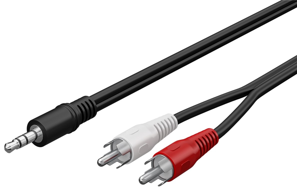 GOOBAY - Liitosjohto - 3,5 mm - stereo RCA 3m