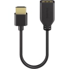 GOOBAY - Videokaapeli - HDMI? flex -sovitin slim