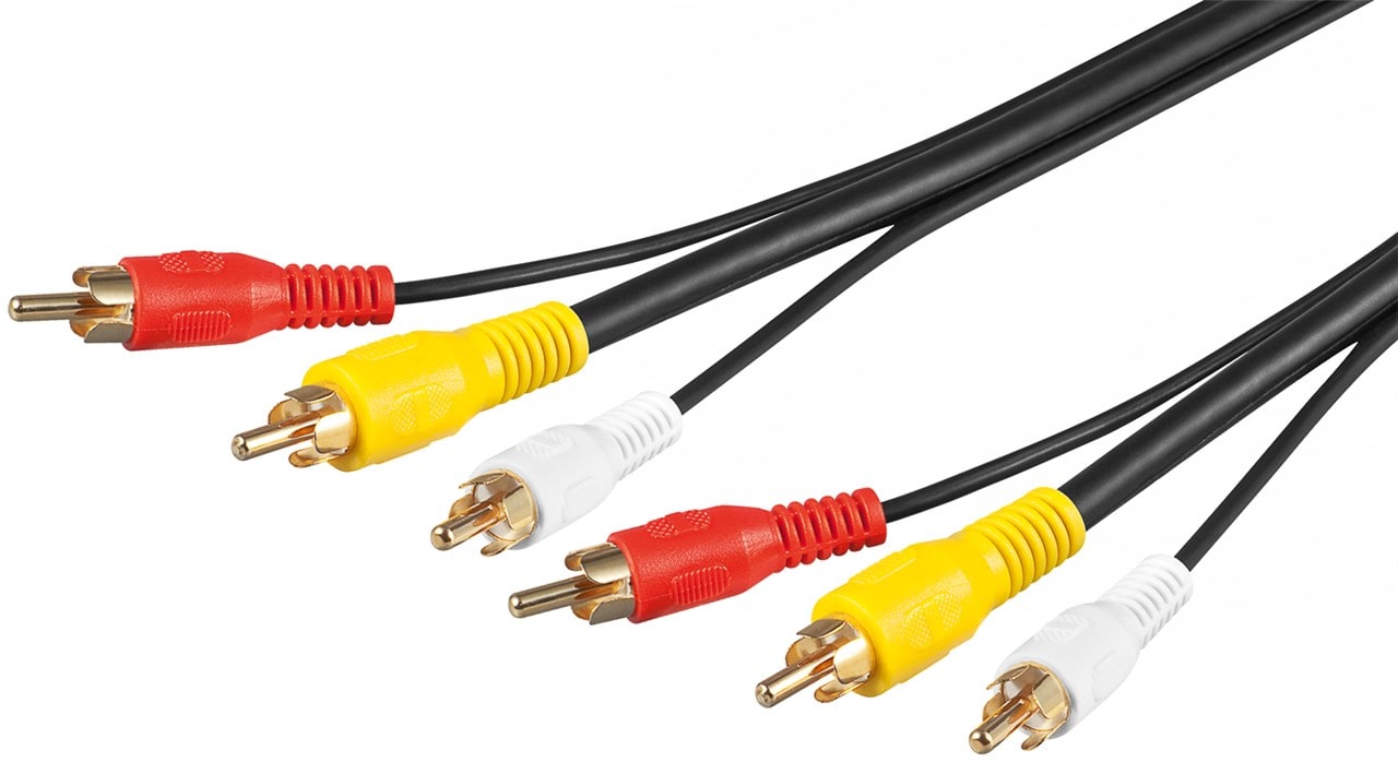 GOOBAY - Liitosjohto - 3RCA uros/uros RG59 10 m