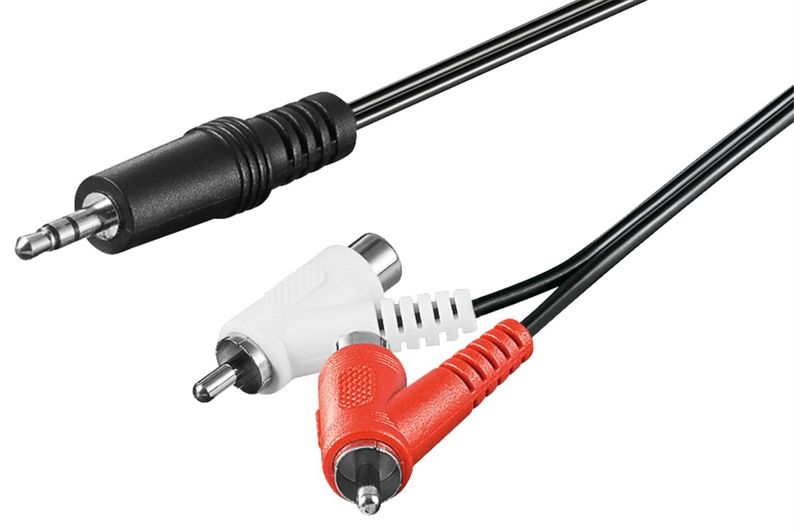 GOOBAY - Liitosjohto - 3,5 mm uros > 2RCA uros 1,5 m