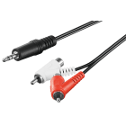 GOOBAY - Liitosjohto - 3,5 mm uros > 2RCA uros 1,5 m