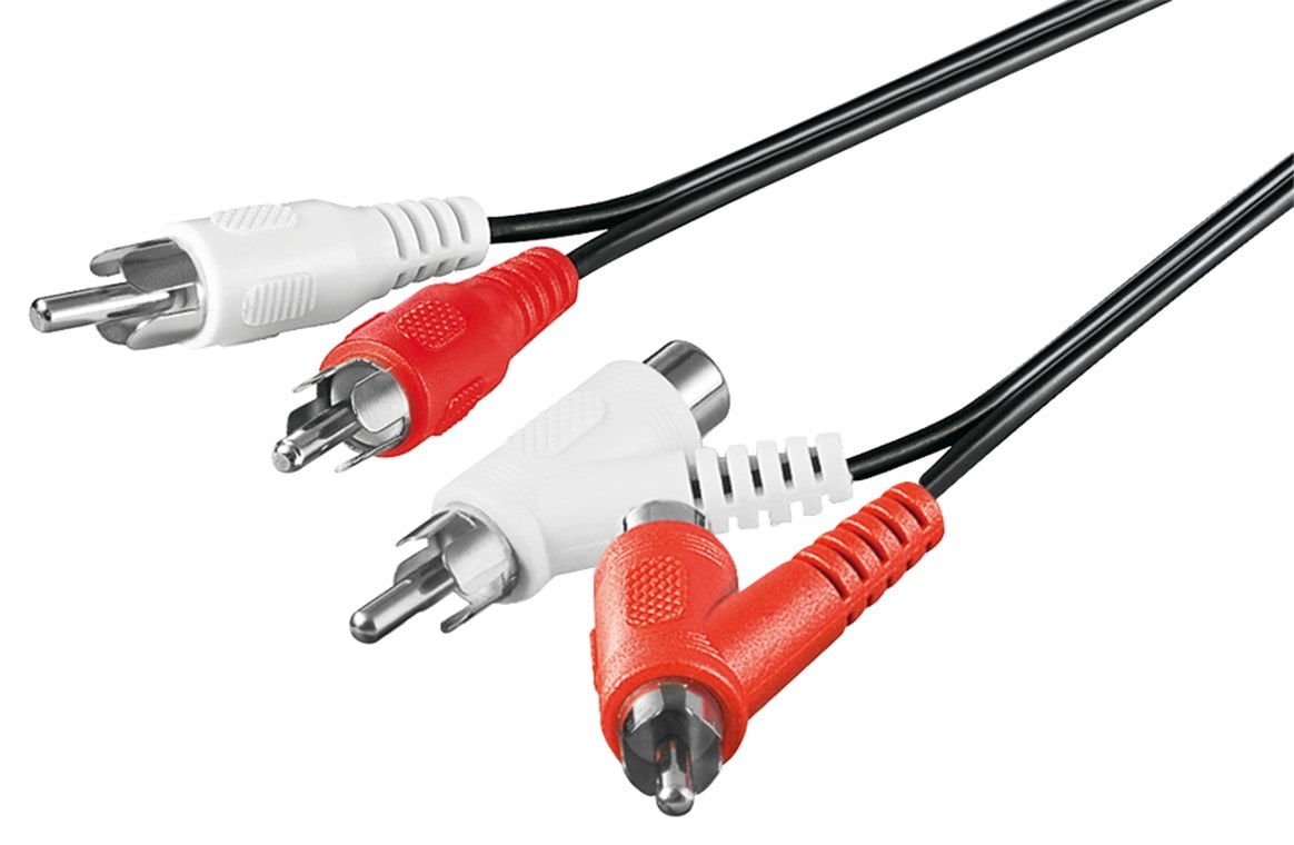 GOOBAY - Liitosjohto - 2RCA uros > 2RCA uros/naar 1,5m