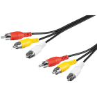 GOOBAY - Liitosjohto - 3RCA uros/uros 2 m