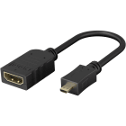 GOOBAY - Videokaapeli - mHDMI > HDMI A-naaras 0,15 m
