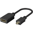 GOOBAY - Videokaapeli - mHDMI > HDMI A-naaras 0,15 m