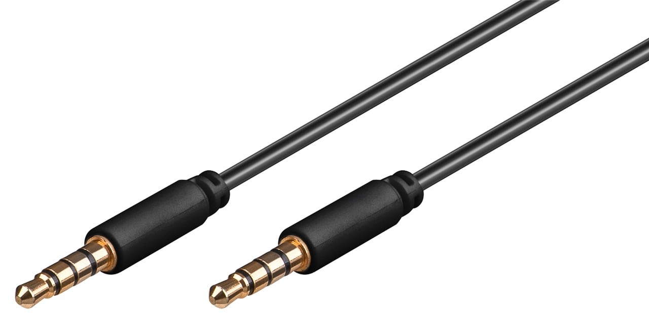 GOOBAY - Liitosjohto - 3,5mm 4-pole M-M stereo 1m