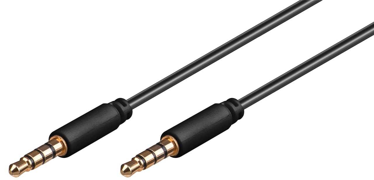 GOOBAY - Liitosjohto - 3,5mm 4-pole M-M stereo 1,5m