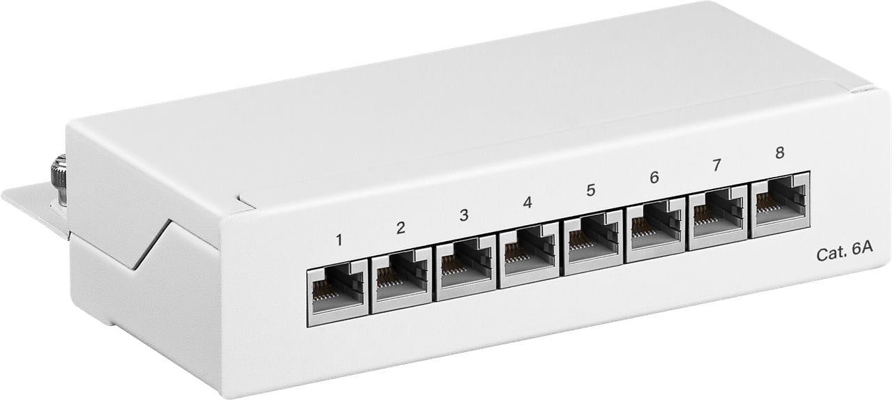 GOOBAY - Paneeli-kupari - CAT 6a minipaneeli, 8 porttia