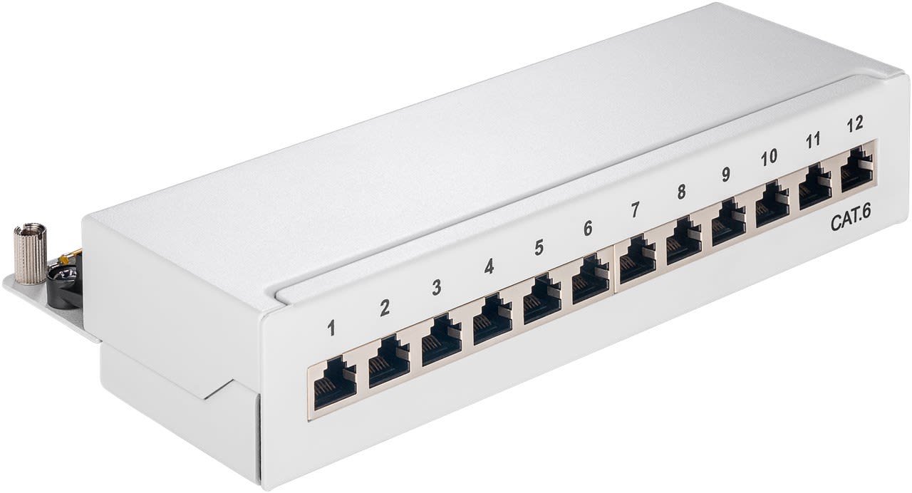 GOOBAY - Paneeli-kupari - CAT 6 minipaneeli, 12 porttia