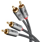 GOOBAY - Liitosjohto - 2x RCA > 2x RCA 0,5 m