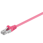 GOOBAY - Kytkentäkaapeli-kuitu - CAT 5e, SF/UTP, 0.25m, magenta