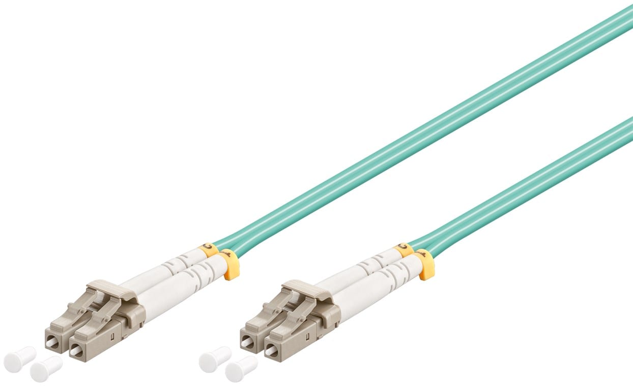 GOOBAY - Kytkentäkaapeli-kuitu - OM3,Dx,3m,aqua,LCU/LCU