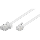GOOBAY - Kytkentäkaapeli - RJ11-RJ45 10m jatko valkoinen