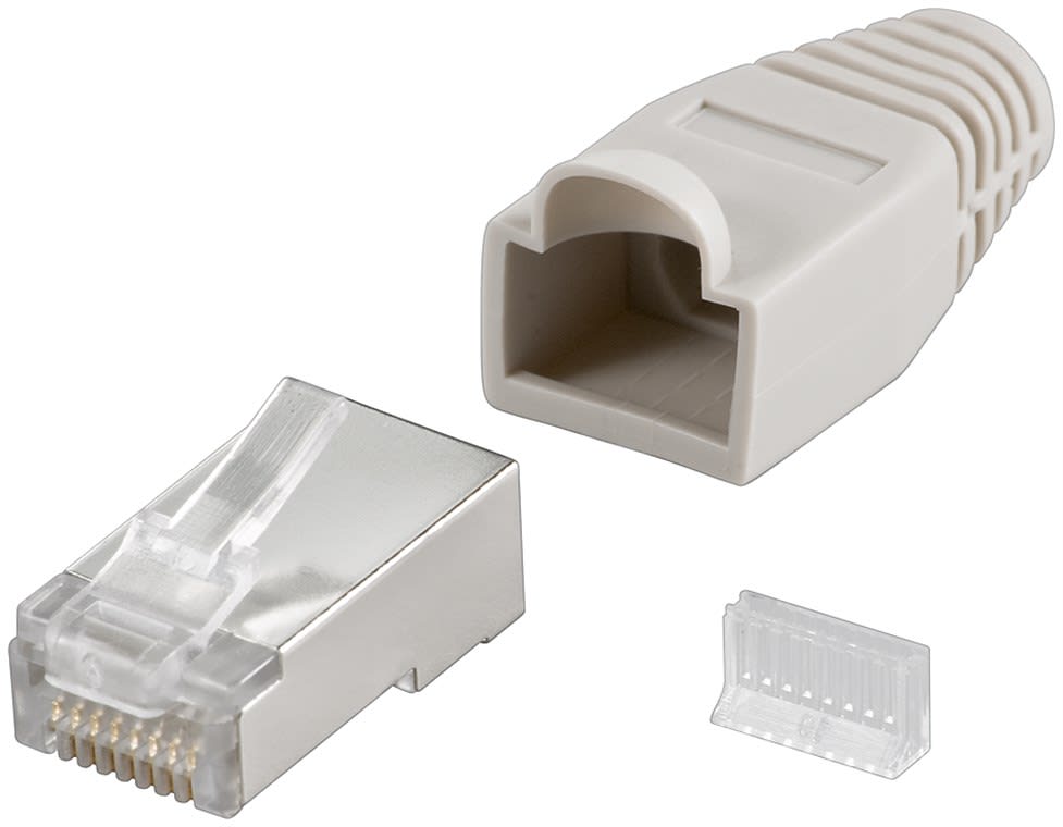 GOOBAY - Liitin-CAT5e - RJ45+taivutussuoja Cat5e STP