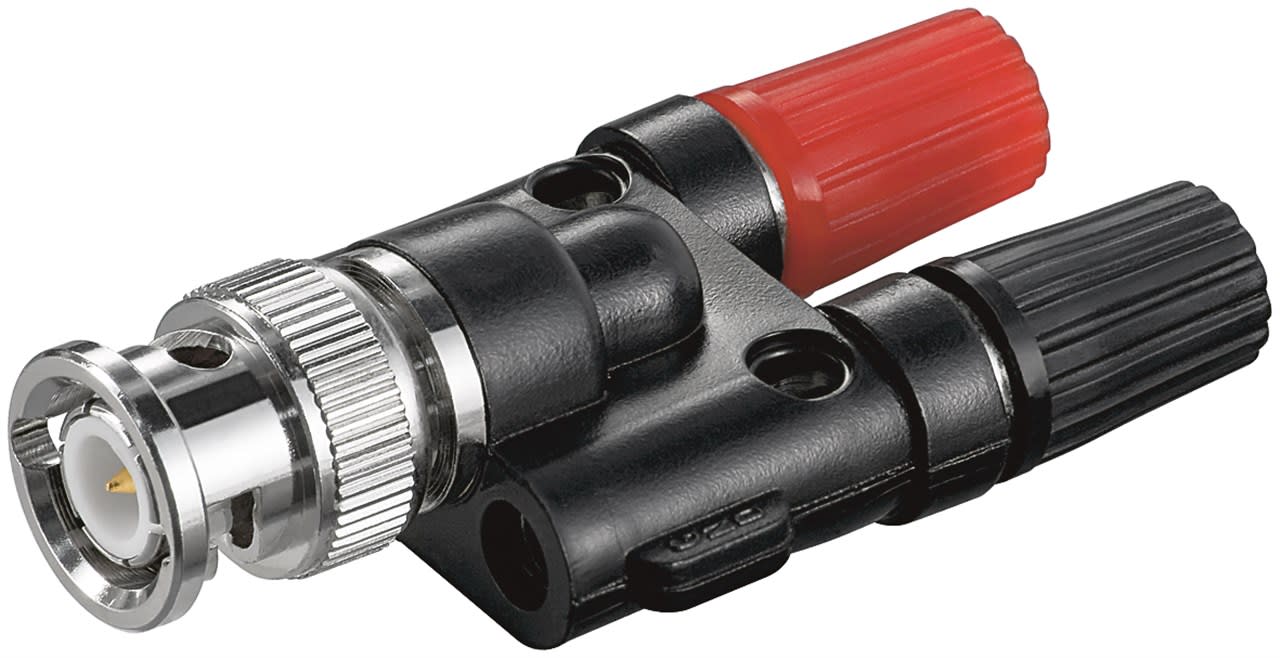 GOOBAY - Liitin - BNC uros > 2x 4 mm banaani naa