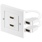 GOOBAY - Pistorasia - HDMI2.0 2xrasia, kullattu