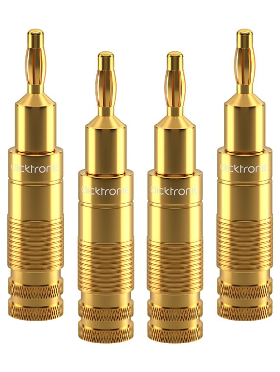 CLICKTRONIC - Liitin - Banana Plug