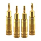 CLICKTRONIC - Liitin - Banana Plug