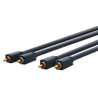 CLICKTRONIC - Kaapeli - Cinch Stereo Audio Cable 0.5m