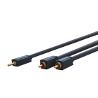 CLICKTRONIC - Adapteri - 3.5mm AUX to RCA Adapter 2m