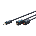 CLICKTRONIC - Adapteri - 3.5mm AUX to RCA Adapter 0.1m