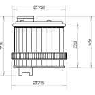 SIRENA - Jatkuva kirkas LED-moduuli - 36476 TWS LED CLR S CO V24DAC GY