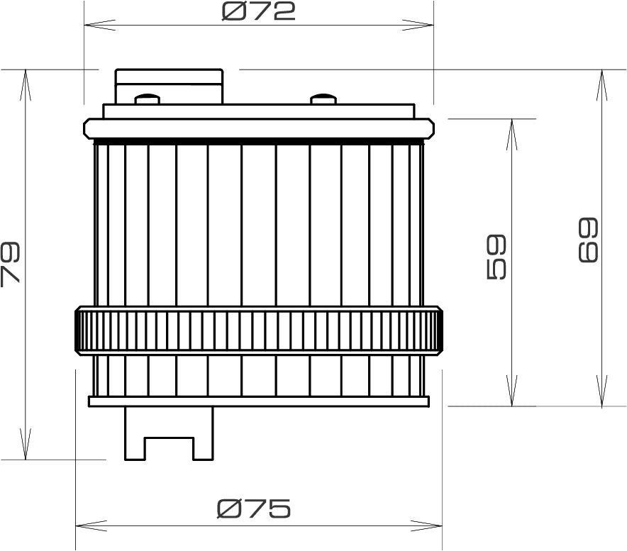 SIRENA - Jatkuva kirkas LED-moduuli - 36476 TWS LED CLR S CO V24DAC GY
