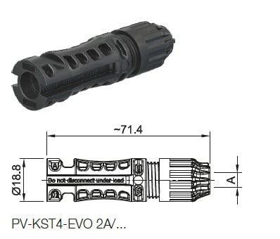 STÄUBLI ELECTRICAL CONNECTORS - Asennustarvikepakkaus - MC4 EVO2 PV-KST4-EVO 2A/10II