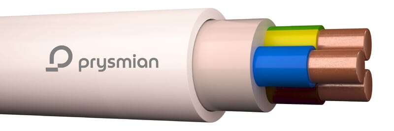 PRYSMIAN - Asennuskaapeli-HF 500V - AFUX-HF C-PRo 3x2,5S K6M/500 Cca