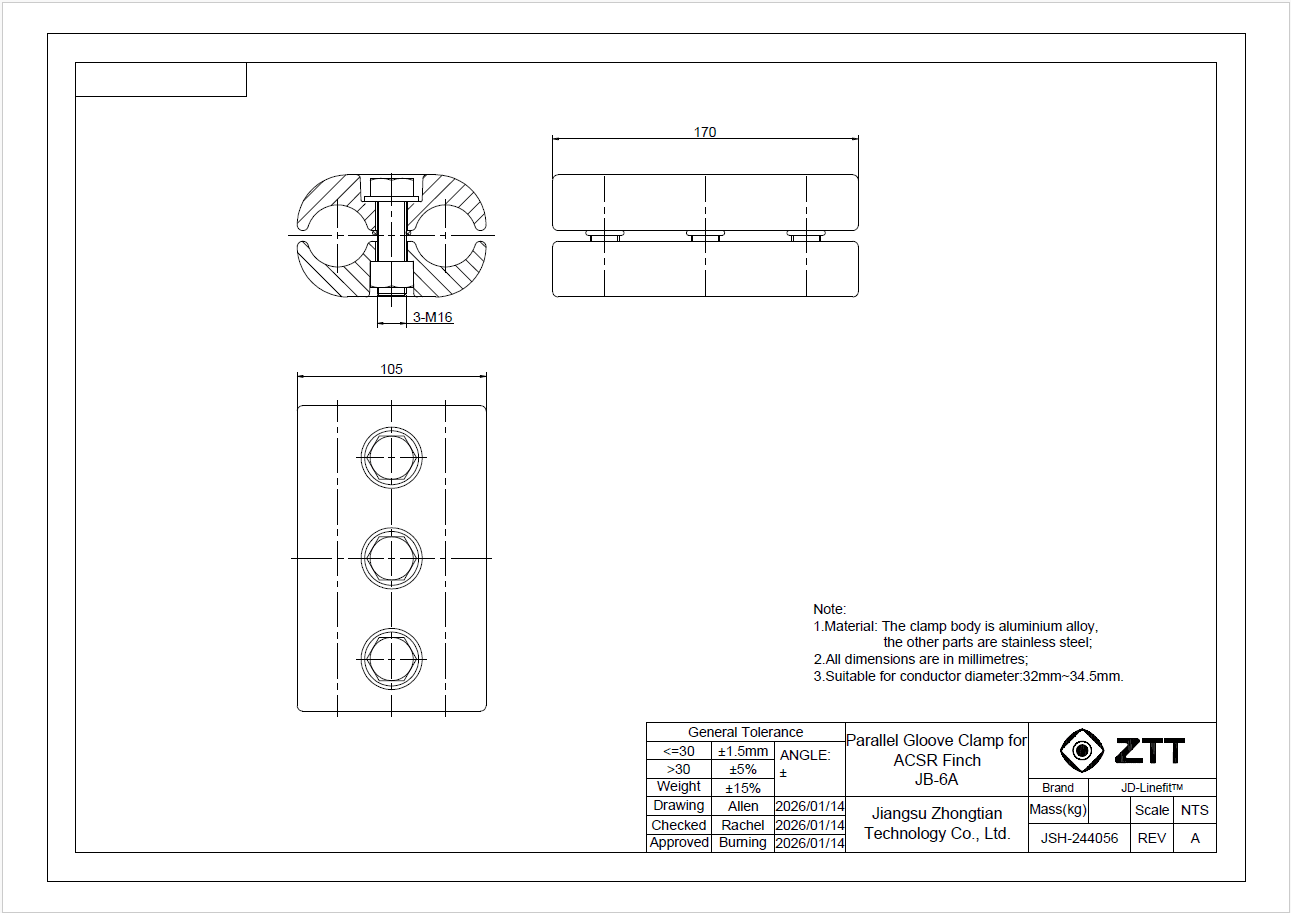 ZTT - Parallel connector, Finch-Finch - Rinnakkaisliitin Finch