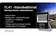 FL41 -valonheittimet, monipuoliseen valaistukseen Sitecolta. Tutustu!