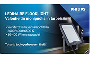 Ledinaire Floodlight valonheitin monipuolisiin tarpeisiin. Tutustu tuoteperheeseen tästä