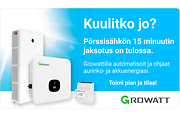 Growatt - Pörssisähkön jaksotus tulossa. Automatisoi ja ohjaa aurinko- ja akkuenergiasi