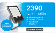 2390 -valonheitin ulkoalueille. Tutustu ja tilaa!