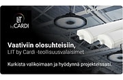 LIT -teollisuusvalaisimet vaativiin olosuhteisiin
