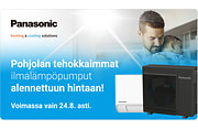 Pohjolan tehokkaimmat ilmalämpöpumput alennettuun hintaan! Nyt Soneparilta. 24.8. asti.
