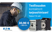 Teollisuuden kontaktorit tarjoushintaan Eatonilta. Voimassa 17.8. asti. 