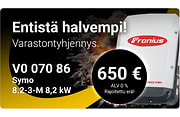 Hinta romahti! Varastontyhjennys 650 €, V007086. Hinta voimassa vain niin kauan kuin tavaraa riittää.