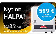 Hinta romahti! Varastontyhjennys 650 €, V007086. Hinta voimassa vain niin kauan kuin tavaraa riittää.