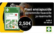 Ensiaputarvikkeet autoon ja työmaalle. 